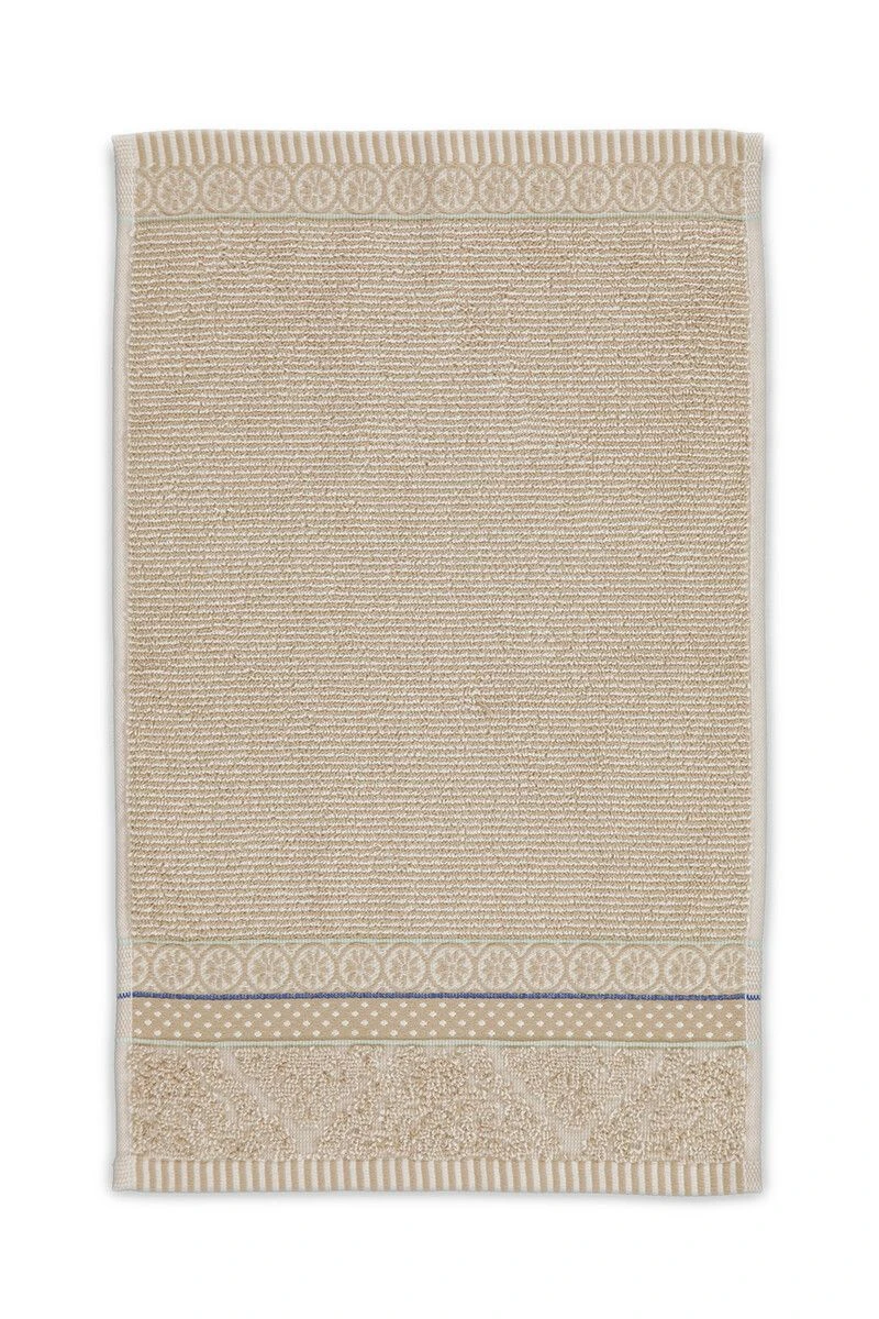 Guesttowel Set/3 Soft Zellige Khaki 30x50 Cm 5 Guesttowel Set/3 Soft Zellige Khaki 30x50 Cm - Image 3