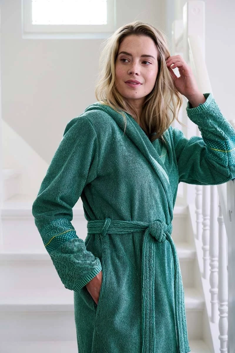 Bathrobe Soft Zellige Green 7 Bathrobe Soft Zellige Green - Image 5