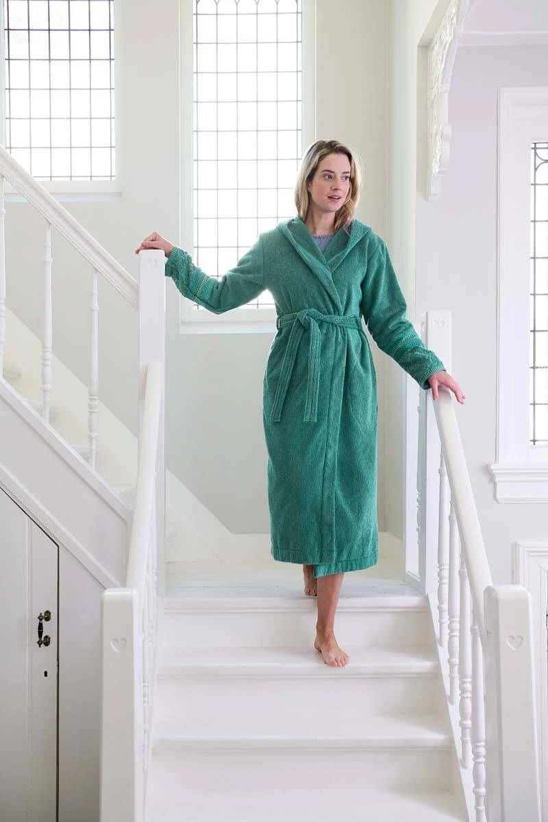 Bathrobe Soft Zellige Green 5 Bathrobe Soft Zellige Green - Image 3