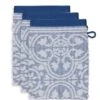 Washcloth Set/3 Tile De Pip Blue 16x22 Cm -Pip studio tile de pip blue uv uv 16x22 set a 3 10 topshot