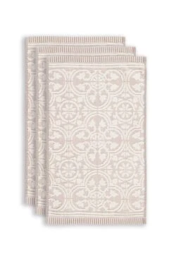Guesttowel Set/3 Tile De Pip Khaki 30x50 Cm