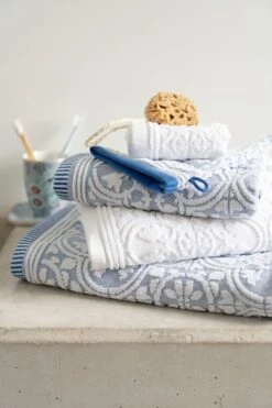 Bath Towel Set/3 Tile De Pip White 55x100 Cm 7 Bath Towel Set/3 Tile De Pip White 55x100 Cm -Pip studio towels 01 sfeer 1